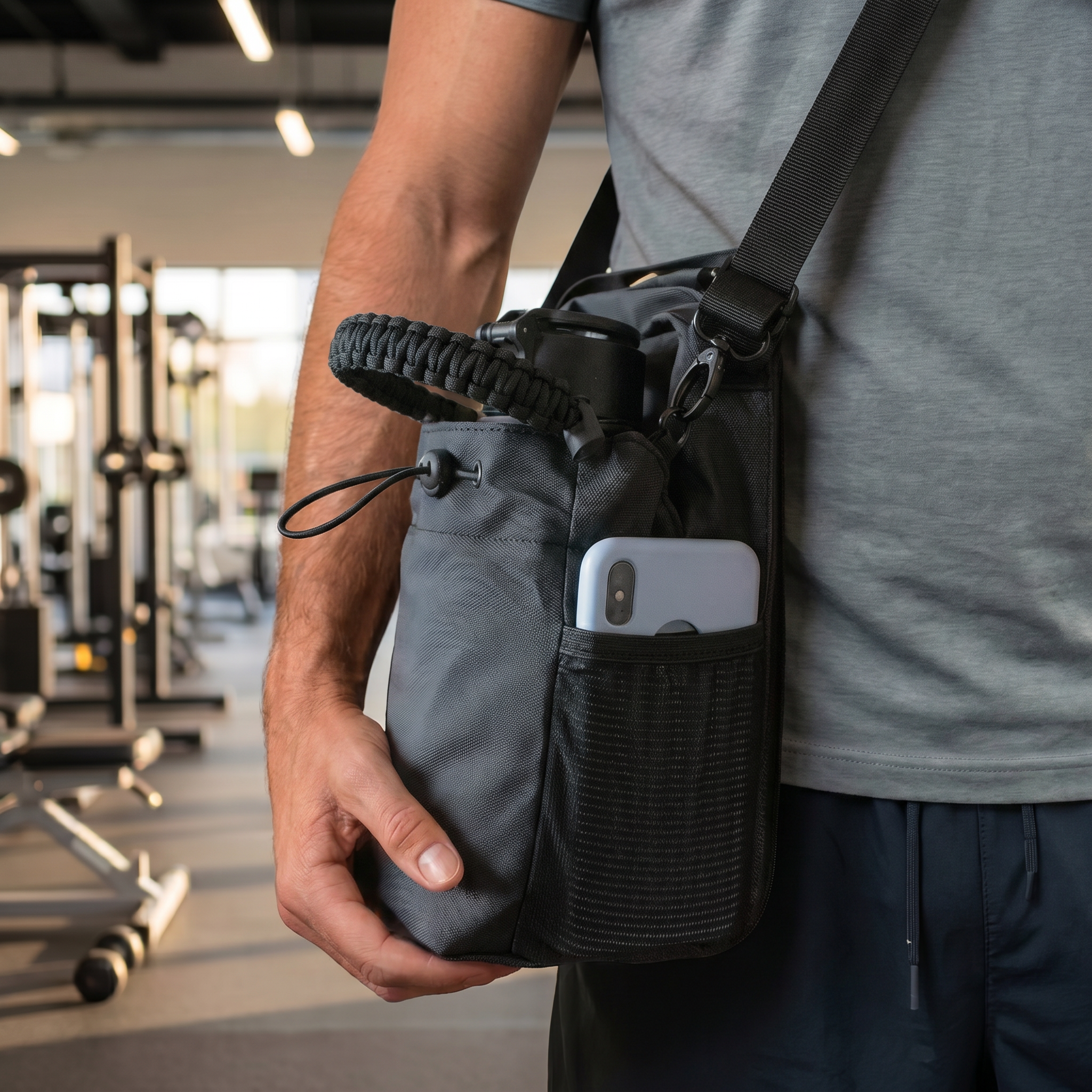 Kit Negro - Close-up en gimnasio